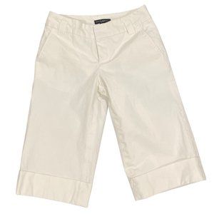 Banana Republic White Crop Pants Shorts, Size 0